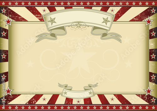 Textured red retro certificate