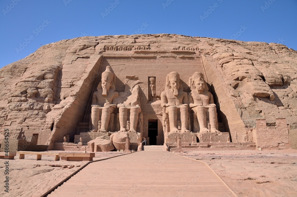 The Great Temple of Abu Simbel, Egypt - obrazy, fototapety, plakaty 