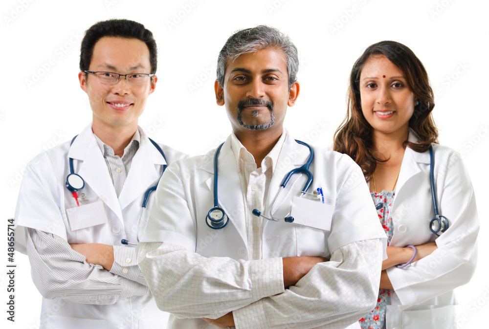 Fototapeta premium Multiracial doctors