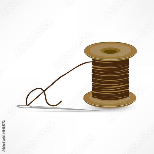 Spool of thread, vector