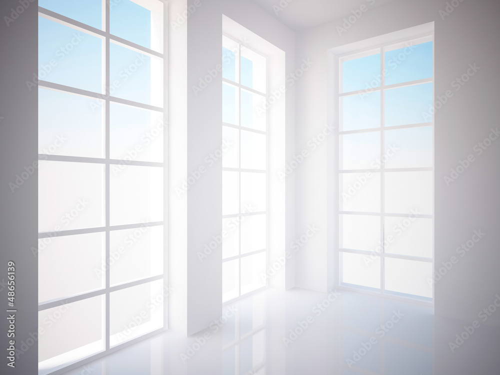 white empty interior white empty interior