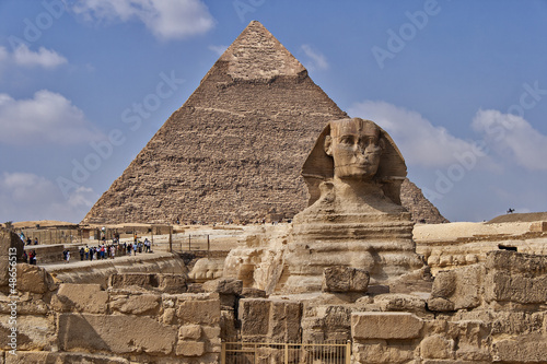 Pyramids and sphinx in Egypt