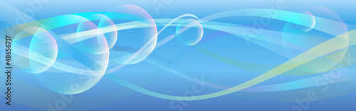 Blue abstract composition