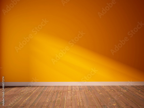 orange empty interior