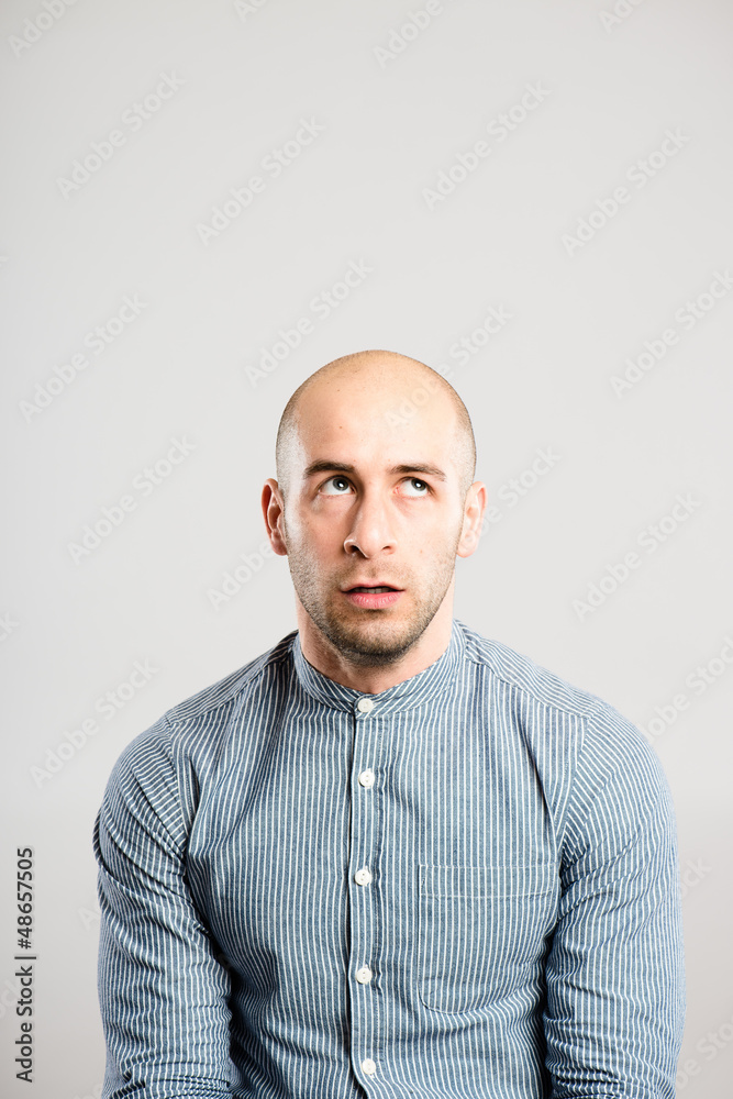 funny man portrait real people high definition grey background funny man portrait real people high definition grey background