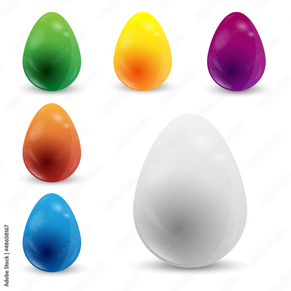Colored easter eggs Colored easter eggs