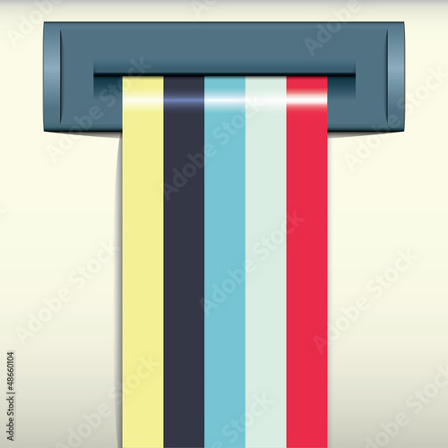 Colorful ribbon projects design, vector illustration