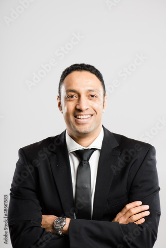 happy man portrait real people high definition grey background