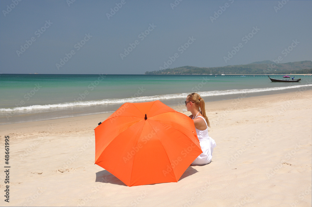 Beach scene. Phuket island, Thailand