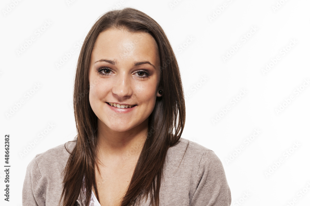 portrait eines hübschen weiblichen teenagers portrait eines hübschen weiblichen teenagers
