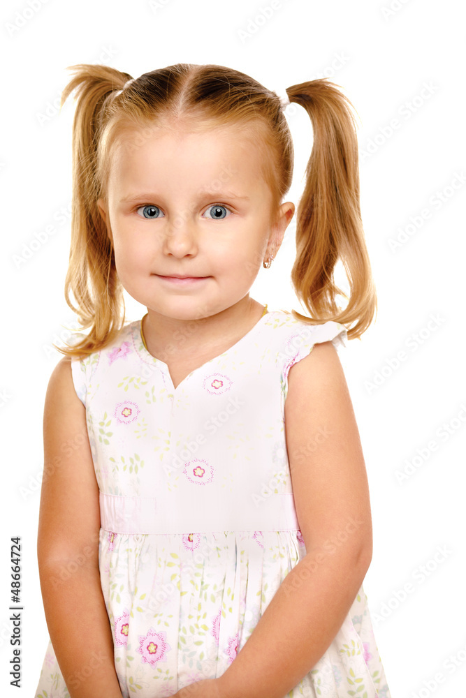 Portrait of a beautiful liitle girl close-up Portrait of a beautiful liitle girl close-up