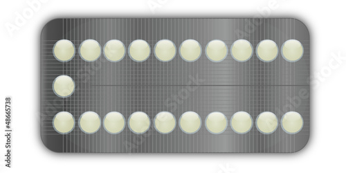 Plaquette de pilules contraceptives photo