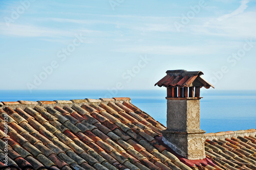 Eze, Costa Azzurra , tetti photo