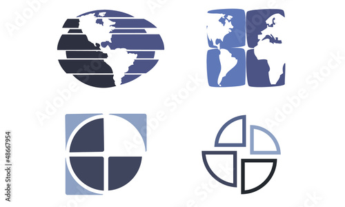 globe icons