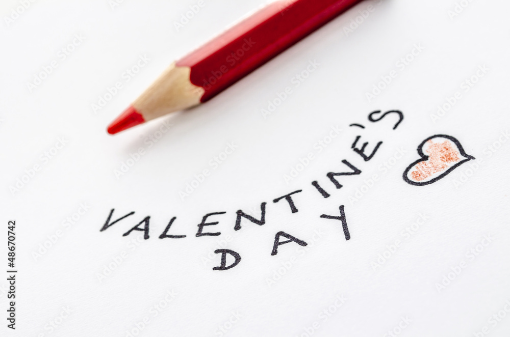 Handwritten Valentines day message Handwritten Valentines day message