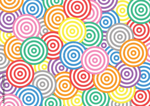 Colorful circle pattern