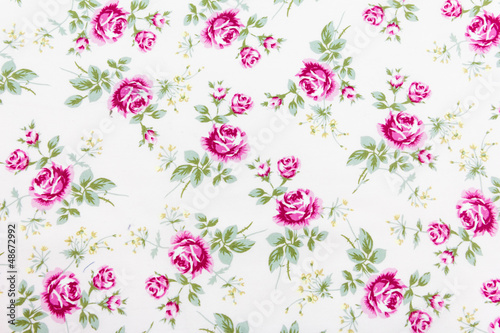 fabric retro pattern with floral ornament