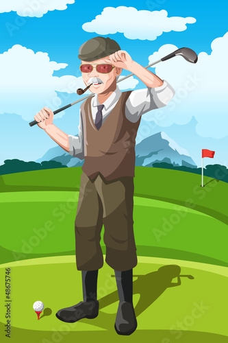 Senior golfer