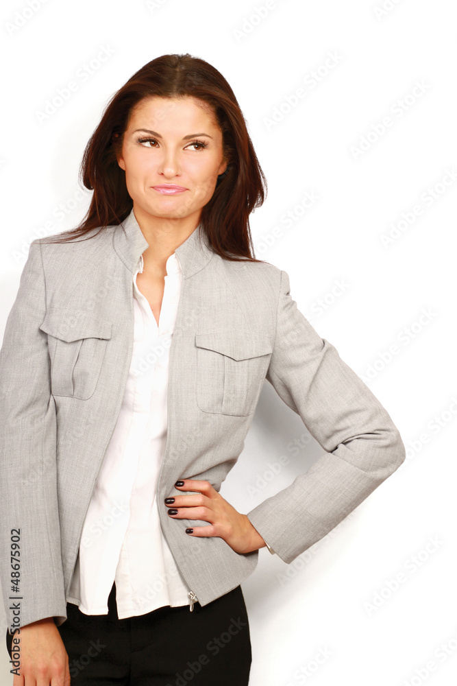 Portrait of beautiful business woman standing Portrait of beautiful business woman standing