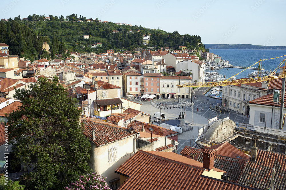Slovenia / Piran / day time overview