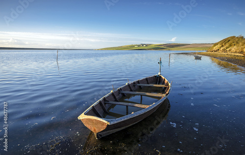Boats on the Fleet lagoon © Helen Hotson