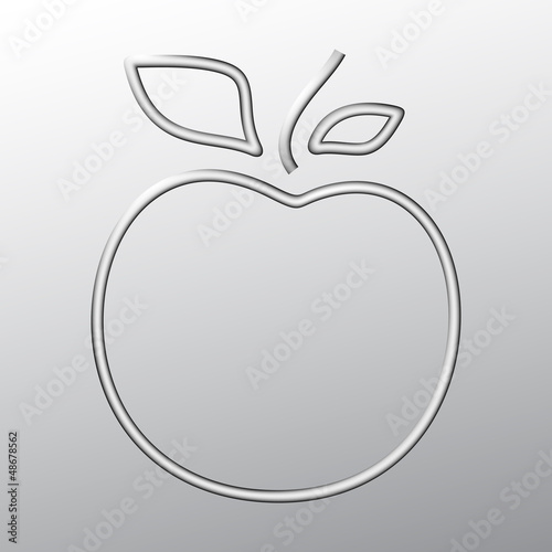 Apple out of steel wire