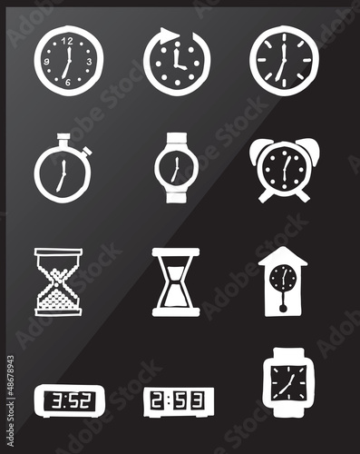 Clock icons