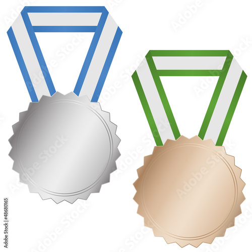 Medaille Silber und Bronze