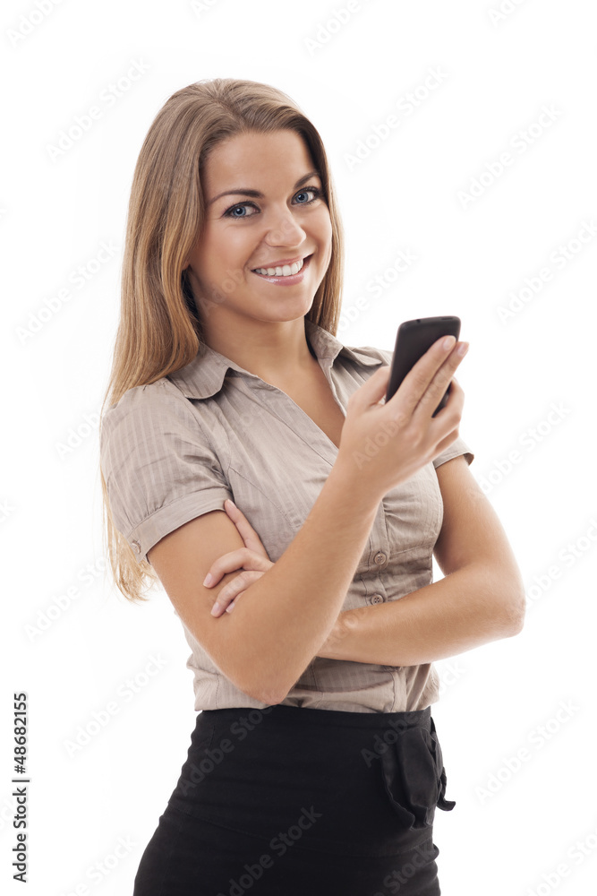 Businesswoman using mobile phone Businesswoman using mobile phone
