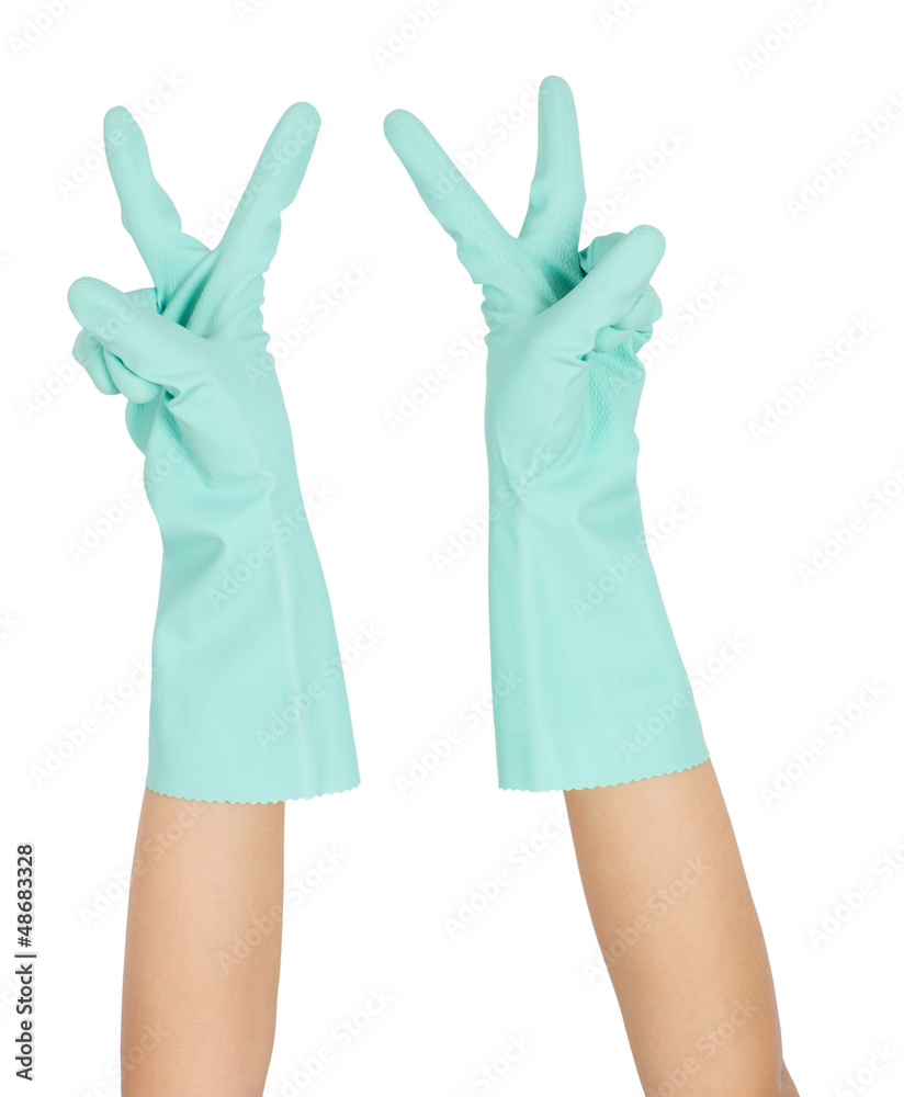 Fototapeta premium Hand and glove