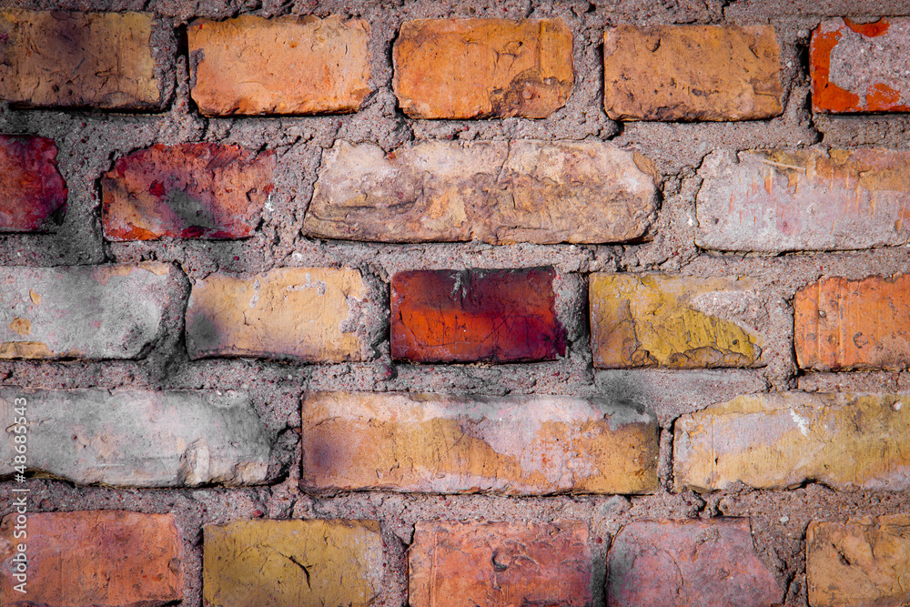 Fototapeta premium Background texture of a brick wall