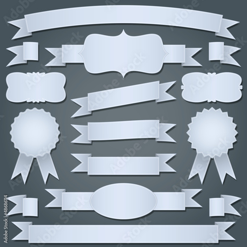 ribbons and labels