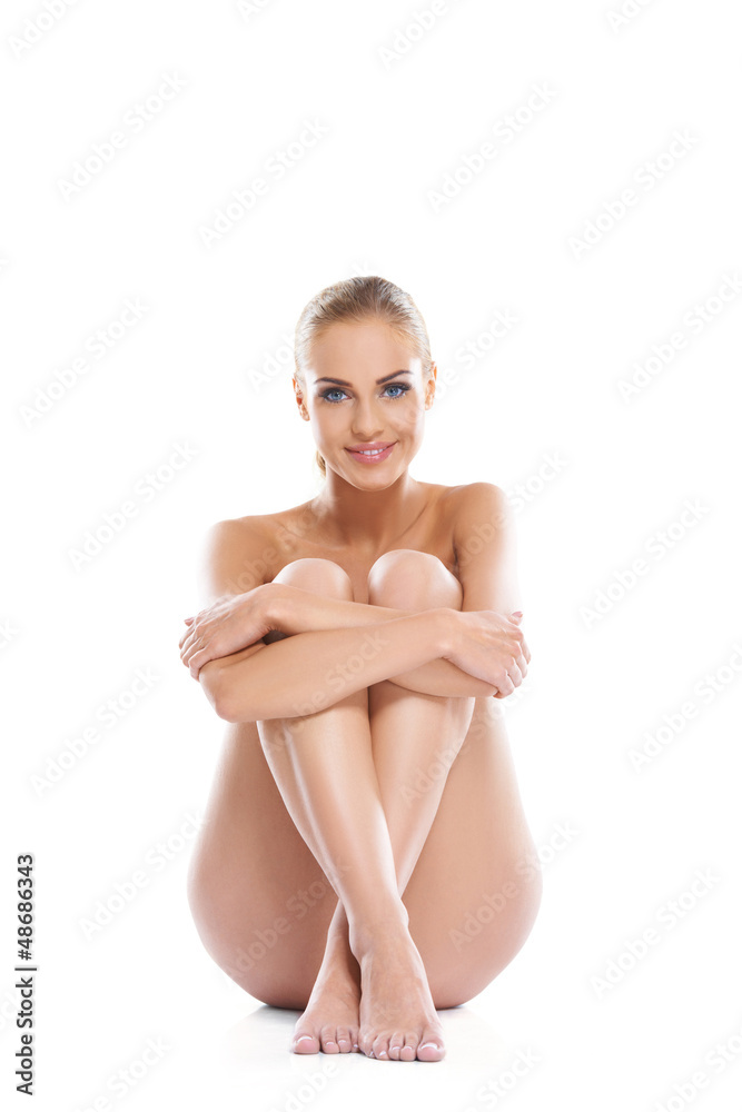 Obraz premium Woman posing implied nude