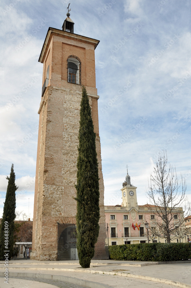 St Mary tower, Alcala de Henares, Madrid province (Spain)