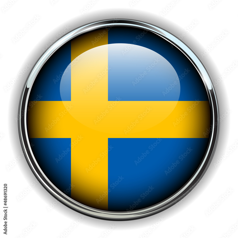 Sweden flag button Sweden flag button