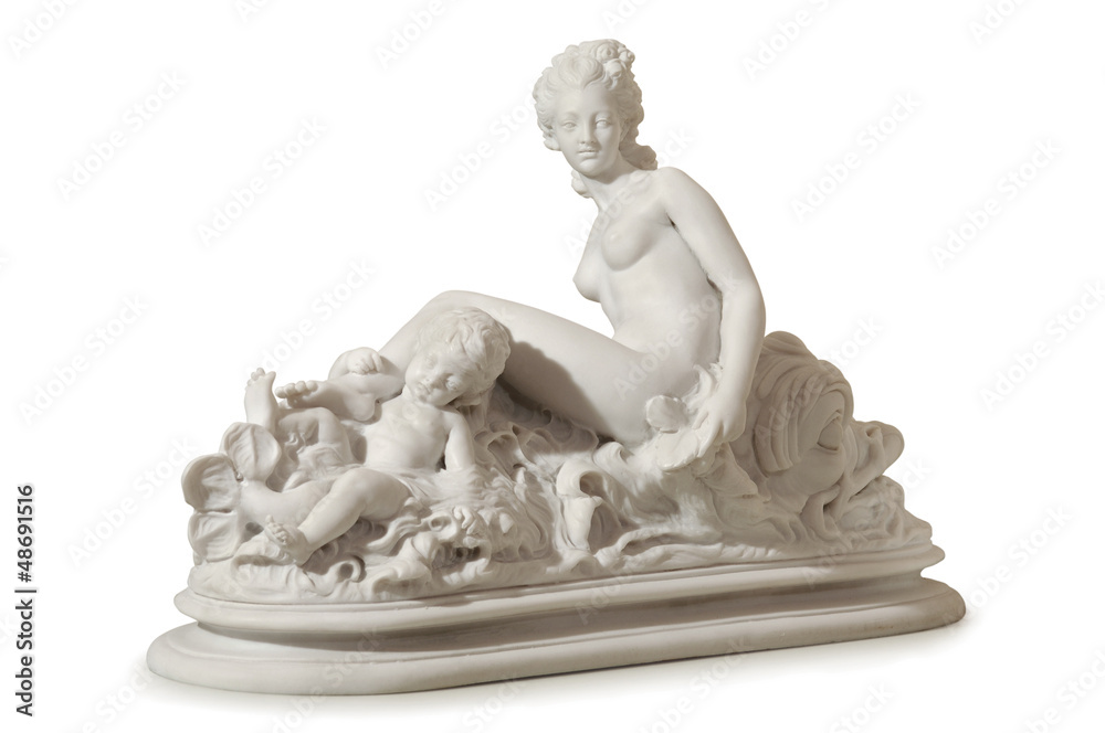 Fototapeta premium statue of a woman and a baby