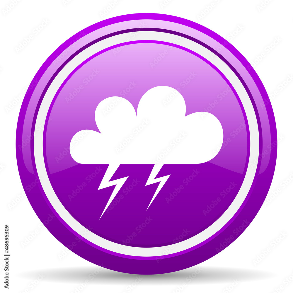 weather forecast violet glossy icon on white background weather forecast violet glossy icon on white background