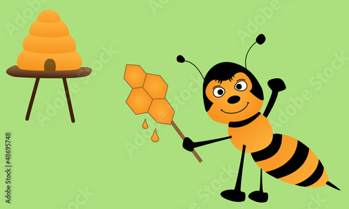bee and lollipop
