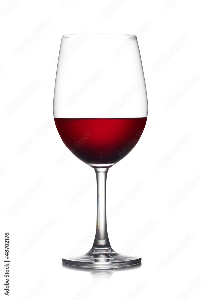 Glass of red wine