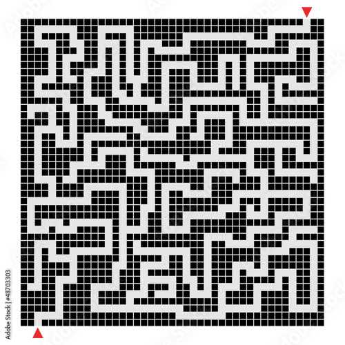 Fotografie Labyrinth pixel design