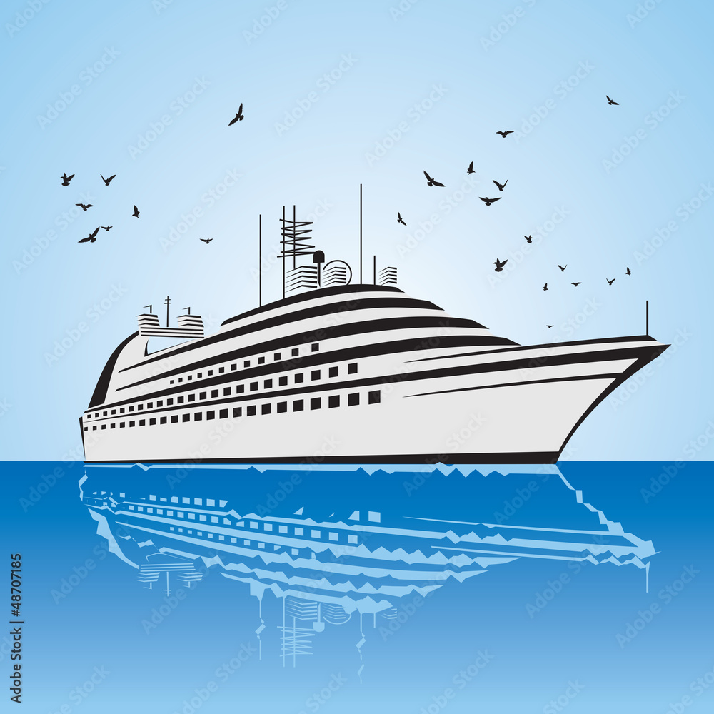 a very realistic view of Cruise Ship