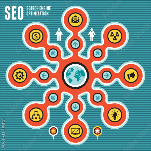 SEO Infographic Concept 2 photo