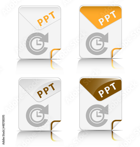 "PPT" file type icon