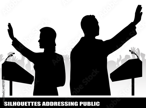 person before a microphone