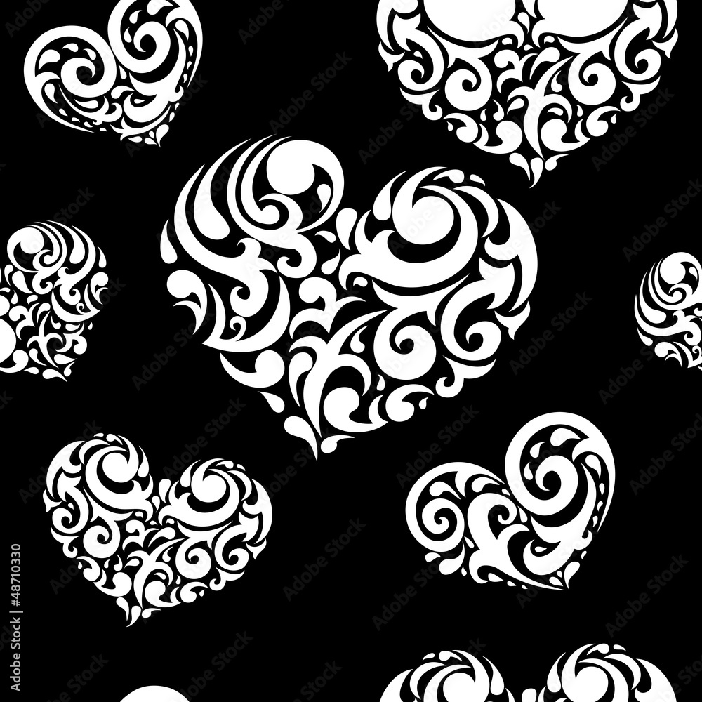 Love seamless background Love seamless background
