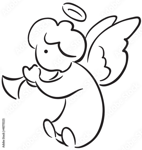 Angel with a trumpet