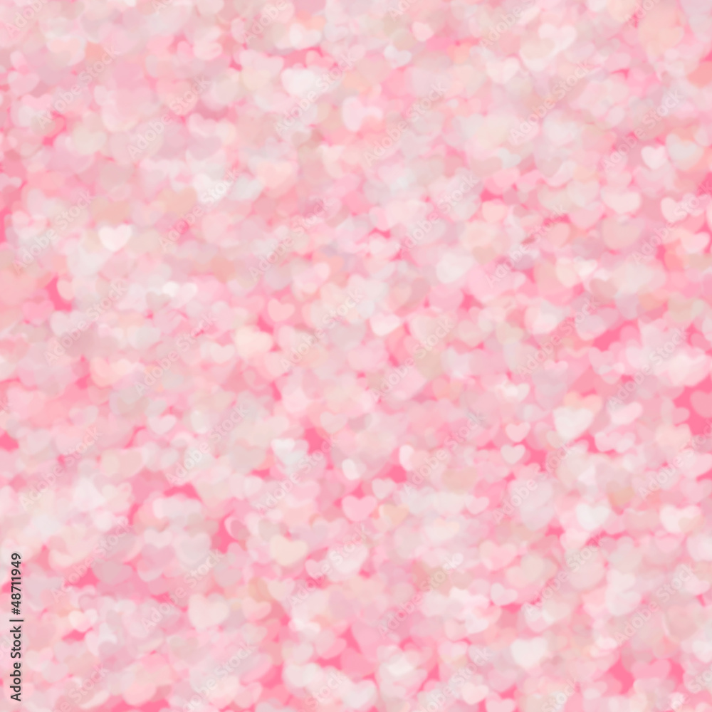 Fototapeta premium Valentine's day background with hearts. Seamless background with