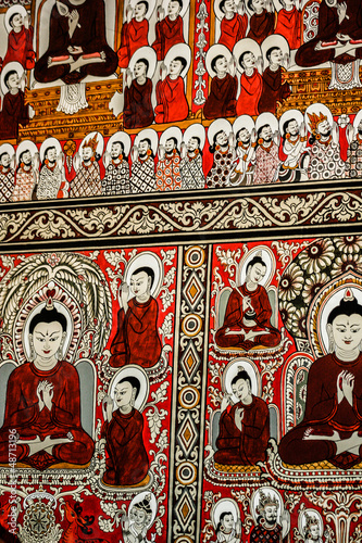 Inside a Buddhist Temple, Myanmar