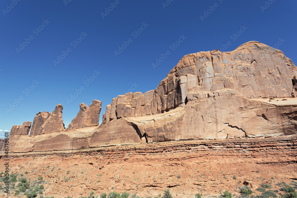 red rocks in Arches