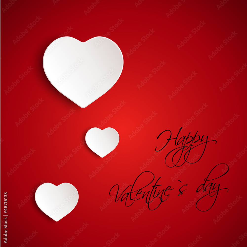 red valentine 3D card red valentine 3D card